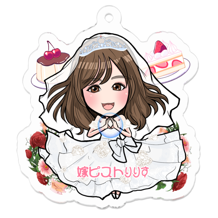 アクリルキーホルダー - 50 x 50 (mm)