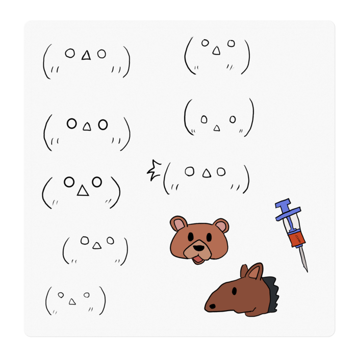 ステッカー - 100 x 100 (mm)