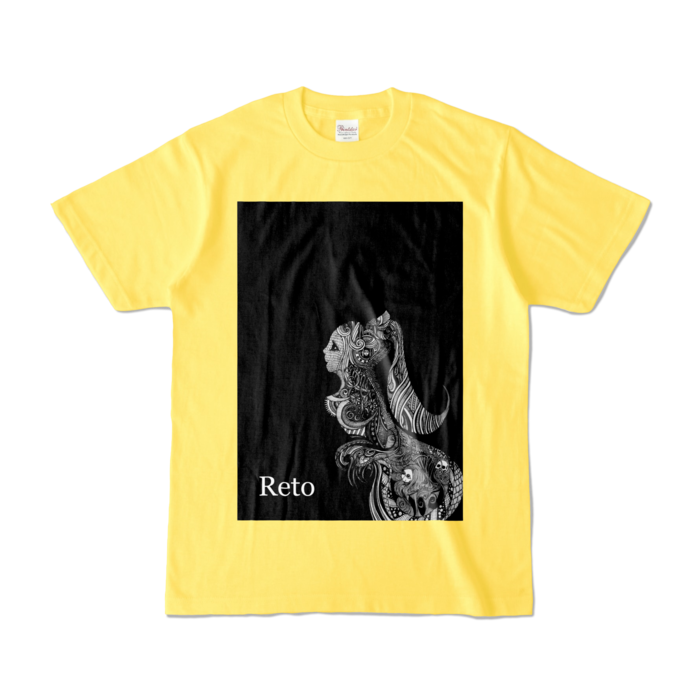Reto Miike Tシャツ 色 イエロー黄色 フルカラー正面プリント Reto Miike T Shirt Color Yellow Full Color Front Print レトメタル Retometal Booth