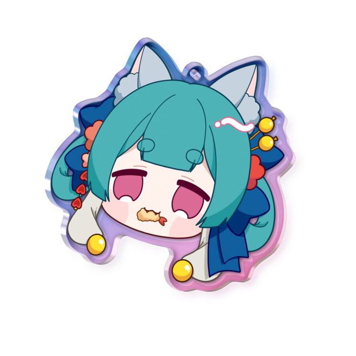 オーロラアクリルキーホルダー - 70 × 70mm