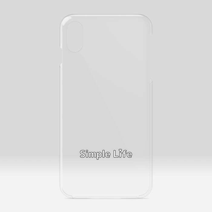 クリアiPhoneケースB　Simple Life❤　iPhone XSMax
