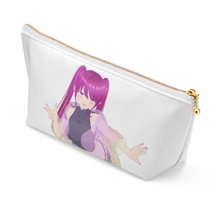 ポーチ - 長さ21.5cm / 高さ10cm - ホワイト