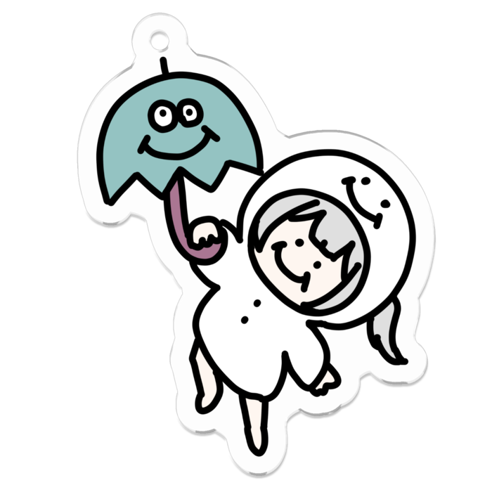 アクリルキーホルダー - 50 x 50 (mm)