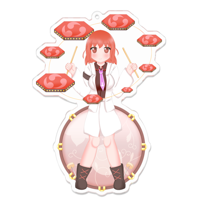 アクリルキーホルダー - 100 x 100 (mm)