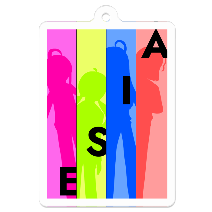 アクリルキーホルダー - 50 x 50 (mm)