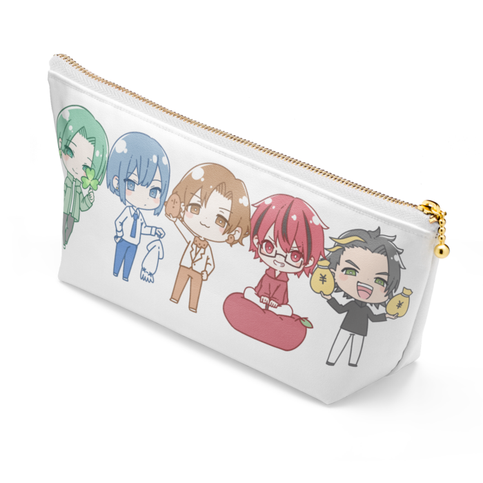 ポーチ - 長さ21.5cm / 高さ10cm - ホワイト