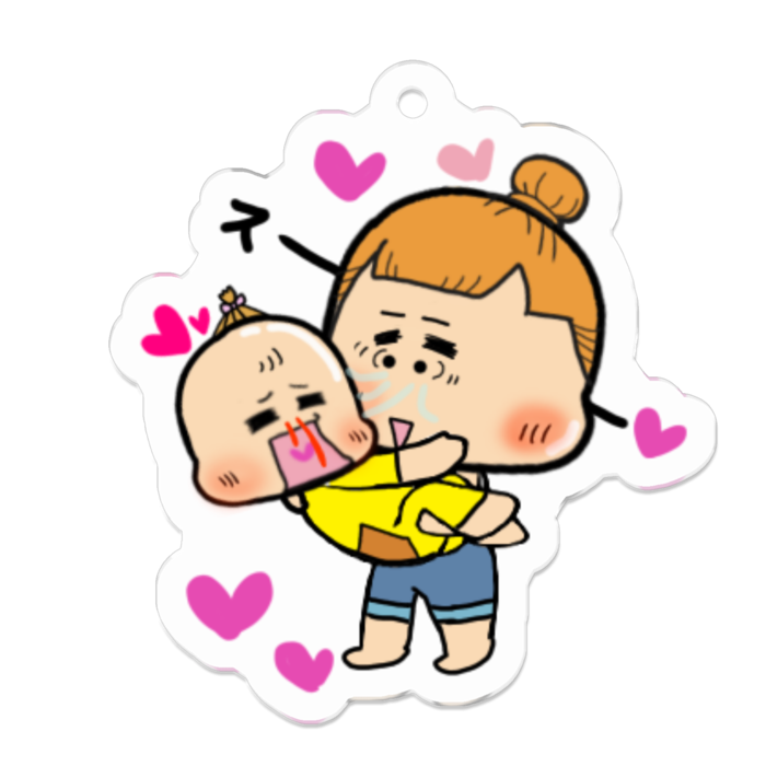 アクリルキーホルダー - 50 x 50 (mm)