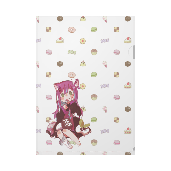 白色-クリアファイル - A4