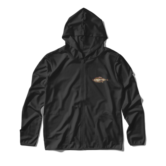 お魚ロゴパーカー  - M - ブラック