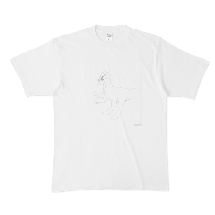 (ティラノサウルス)Tシャツ - XL - 白