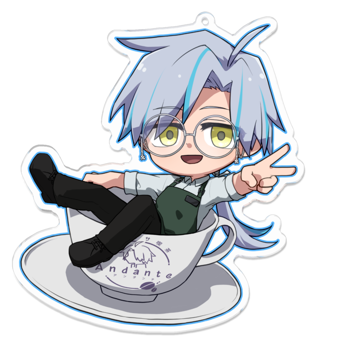 アクリルキーホルダー - 100 x 100 (mm)ゼロロ