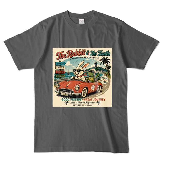 カラーTシャツ - L - チャコール (濃色)