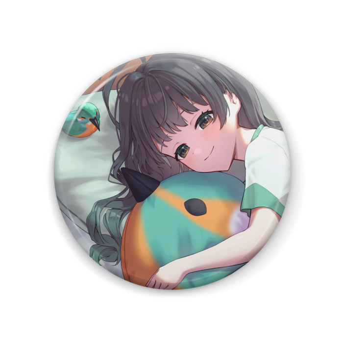 缶バッチ　おはようver