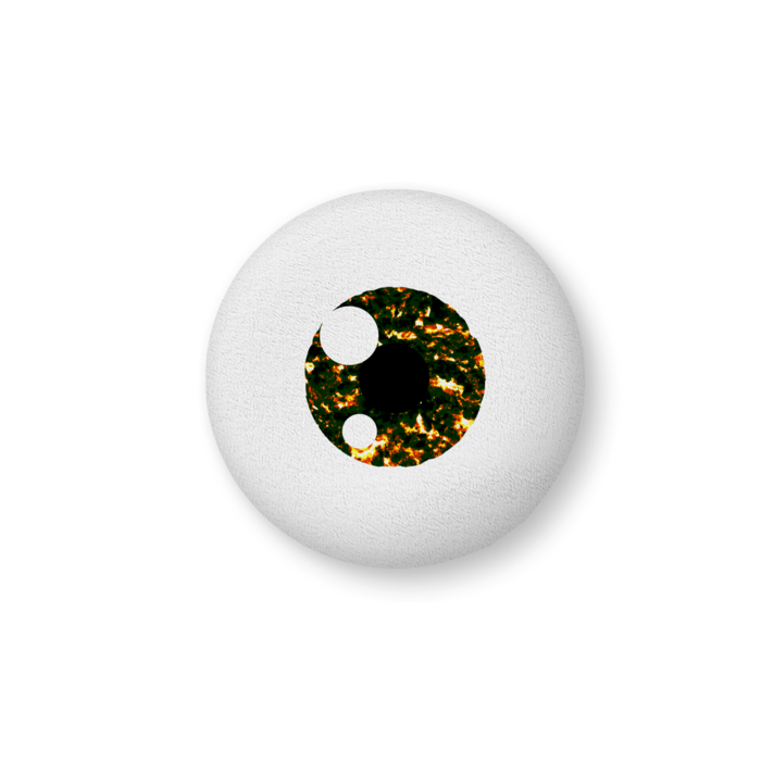 ほうせきめだまクッション(ブラックオパール) - 大（H61×W86cm） - 片面