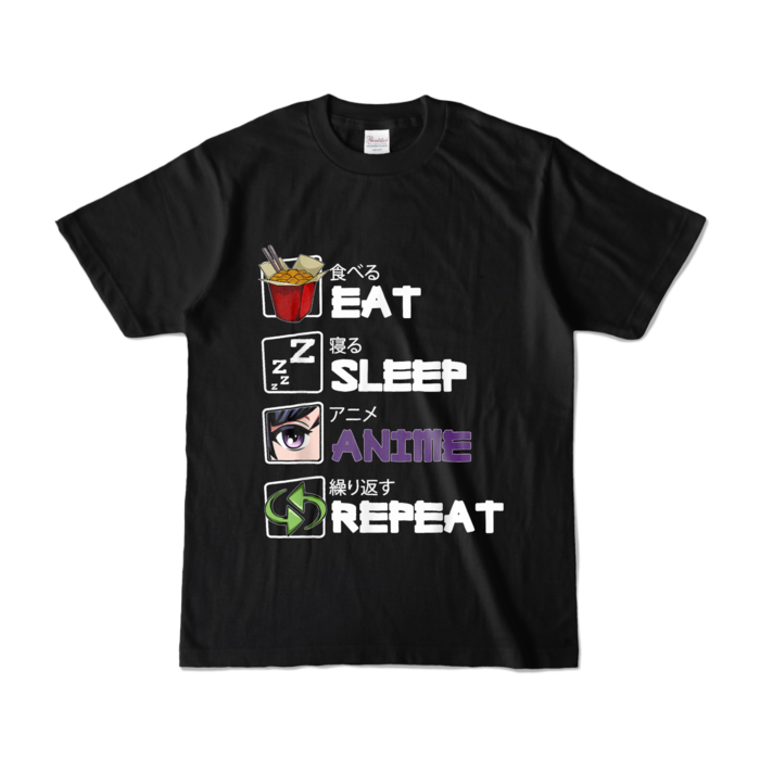 カラーTシャツ - S - ブラック (濃色)