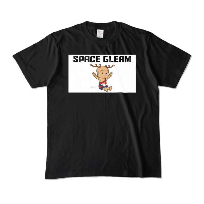 せんとくんとSPACE GLEAMのコラボTシャツ フロントプリント - SPACE