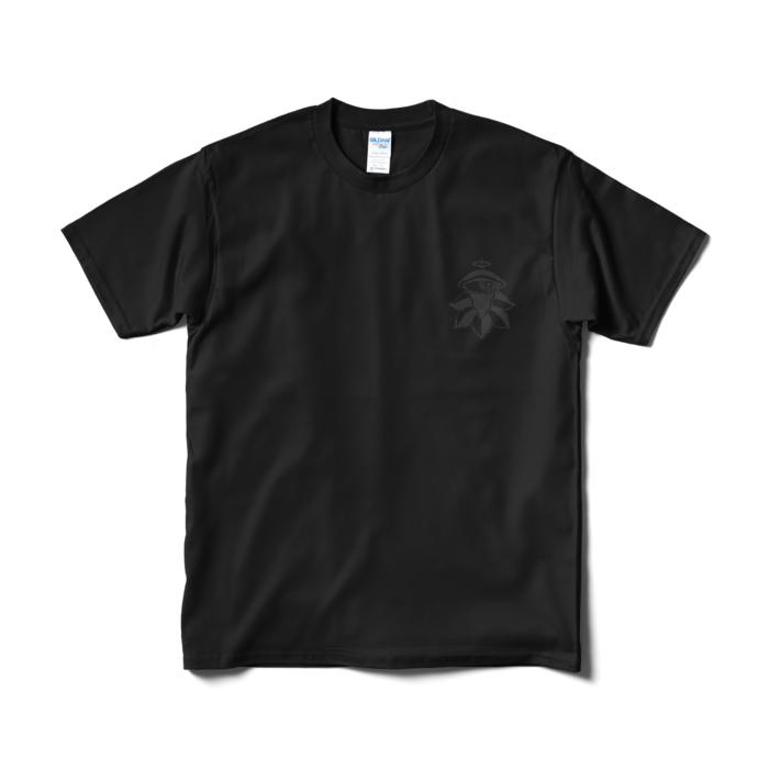 スタンダートTシャツ(文字色イエロー) - M - ブラック