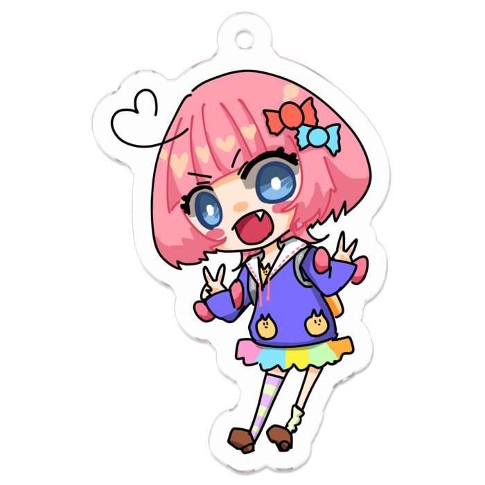 アクリルキーホルダー - 50 x 50 (mm)