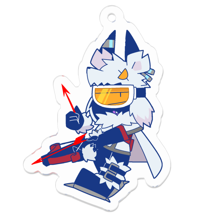 アクリルキーホルダー - 50 x 50 (mm)