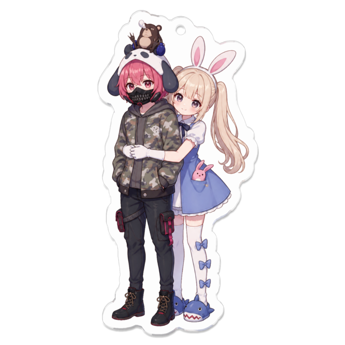 アクリルキーホルダー - 70 x 70 (mm)