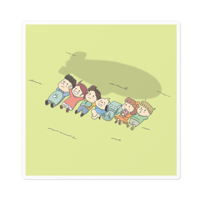 ステッカー - 100 x 100 (mm)