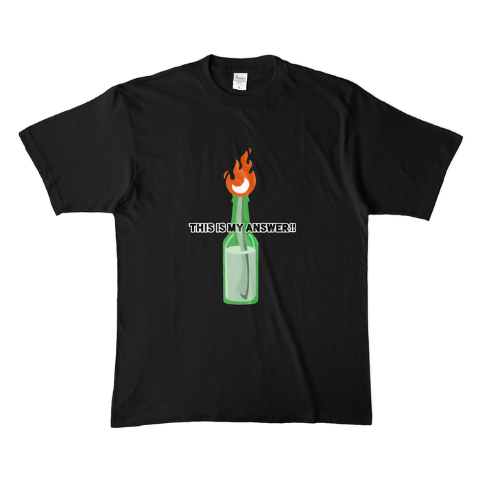カラーTシャツ(濃色) - XL - ブラック