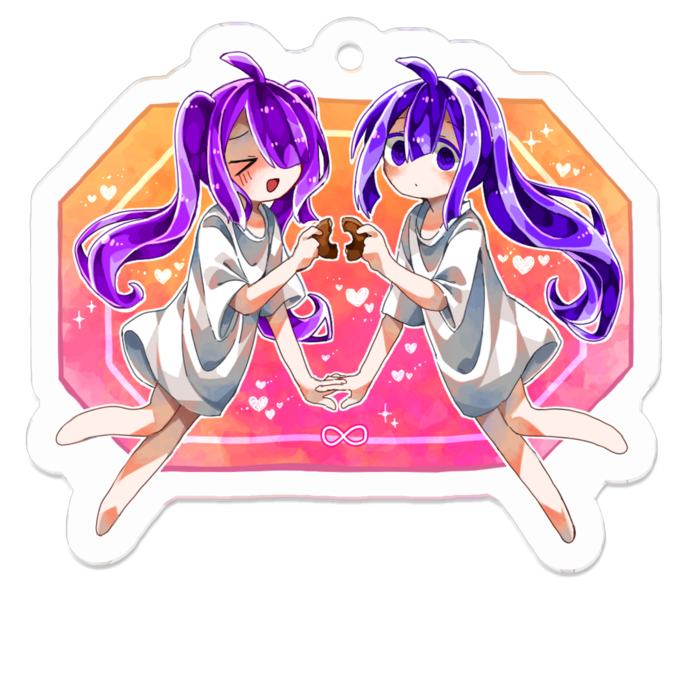 アクリルキーホルダー - 50 x 50 (mm)