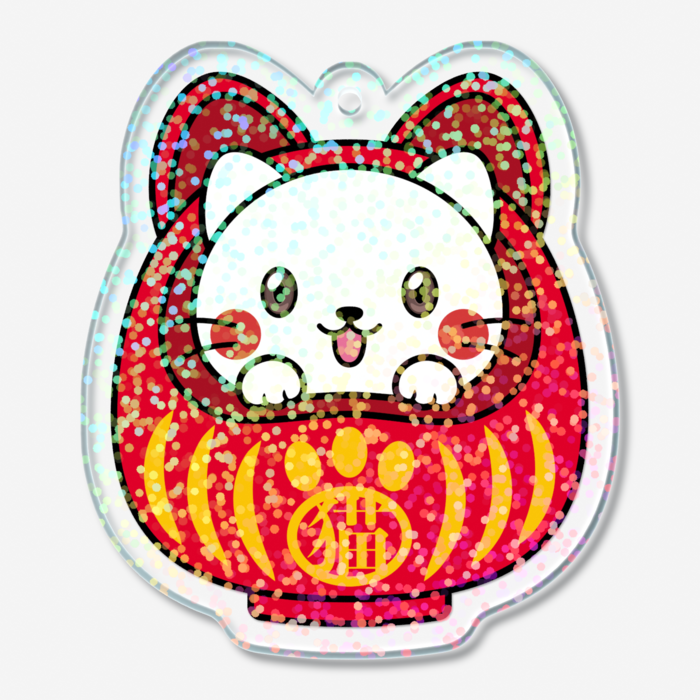 ホログラムアクリルキーホルダー - 50 × 50mm