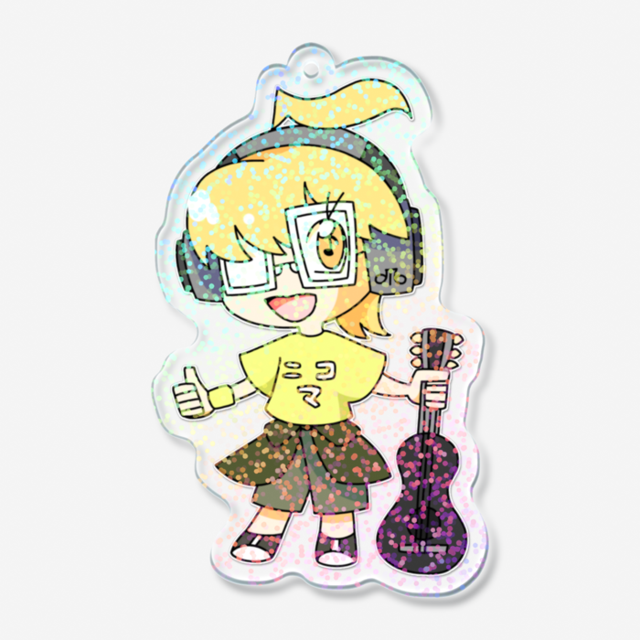 ホログラムアクリルキーホルダー - 70 × 70mm