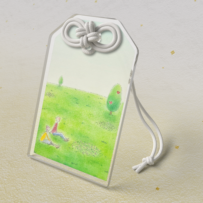 アクリルお守り - 50 × 80mm