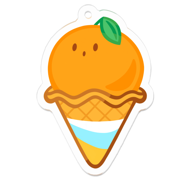 アクリルキーホルダー（コーティング） - 50 x 50 (mm)