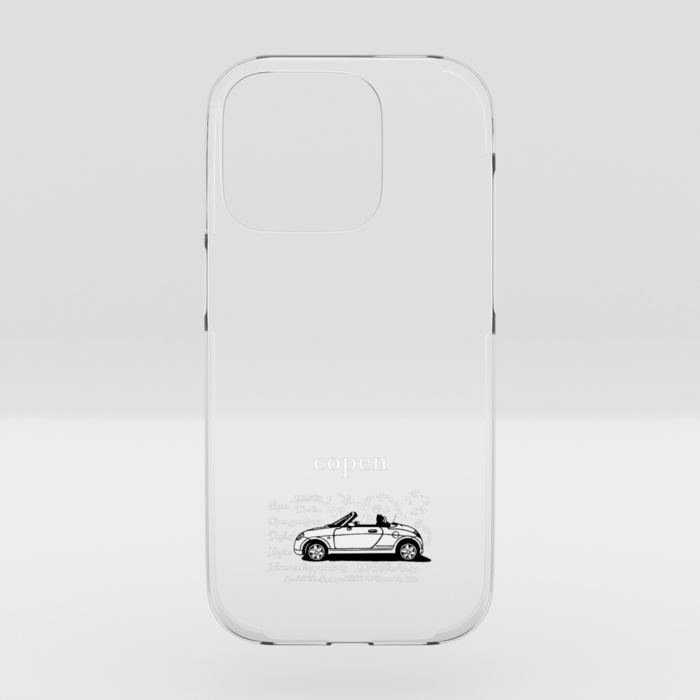クリアiPhone 15 Pro 白字