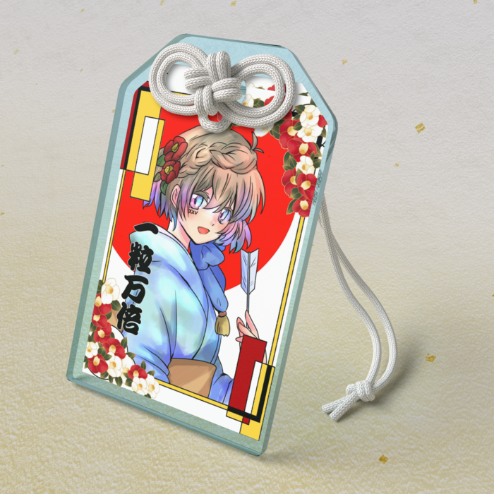 アクリルお守り - 50 × 80mm