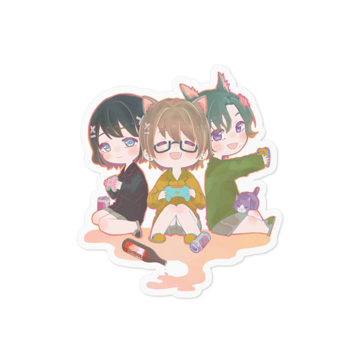 ステッカー - 100 x 100 (mm)