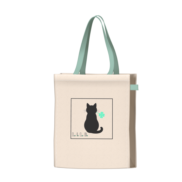 ツートンカラーバッグ - グリーン - W34 × H41 × D14cm
