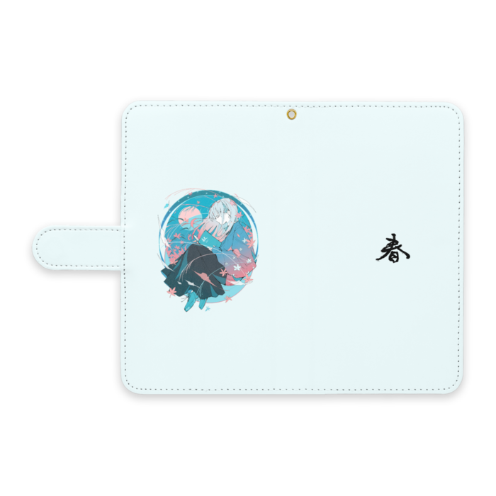 手帳型Androidケース - L - ストラップ穴 あり