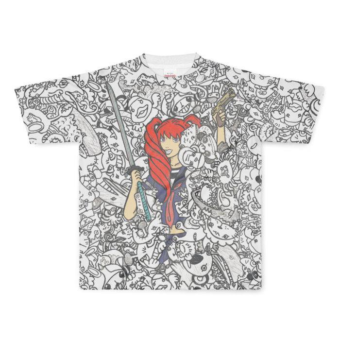 フルグラフィックTシャツ - L - 両面印刷