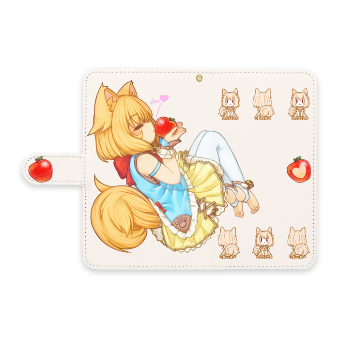 手帳型Androidケース - L - ストラップ穴 あり