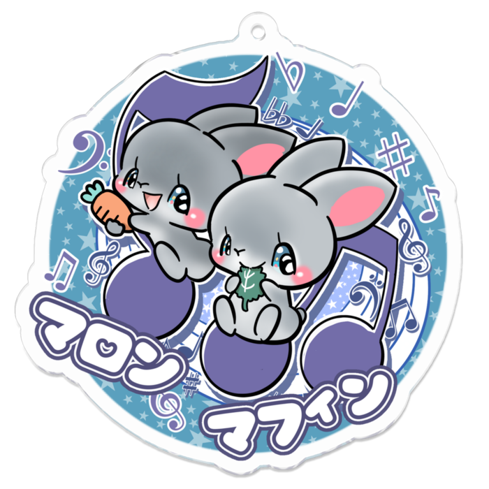 アクリルキーホルダー - 70 x 70 (mm)