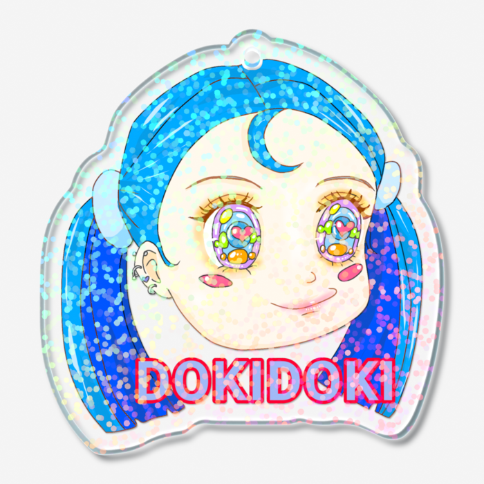 ホログラムアクリルキーホルダー - 50 × 50mm