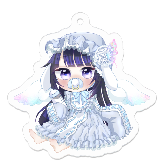 アクリルキーホルダー（コーティング） - 50 x 50 (mm)