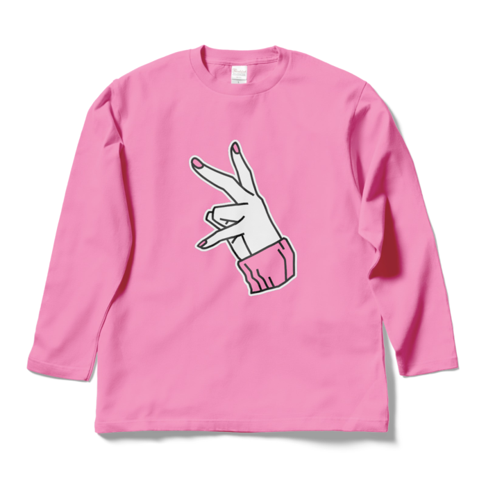 ロングスリーブTシャツ - L - ピンク