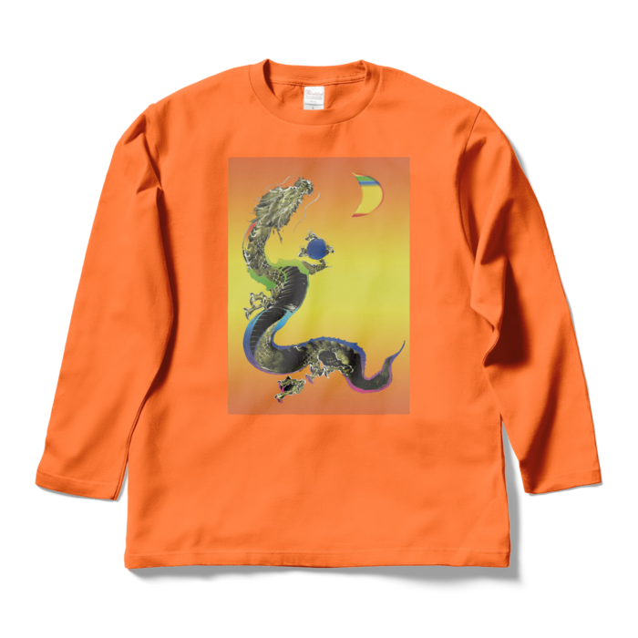 ロングスリーブTシャツ - L - オレンジ