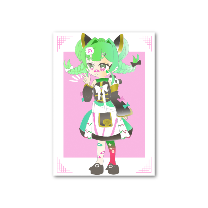 フォト風カード - 縦 - 片面
