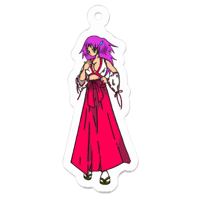 アクリルキーホルダー（コーティング） - 50 x 50 (mm)