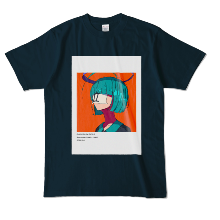 カラーTシャツ - L - ネイビー (濃色)