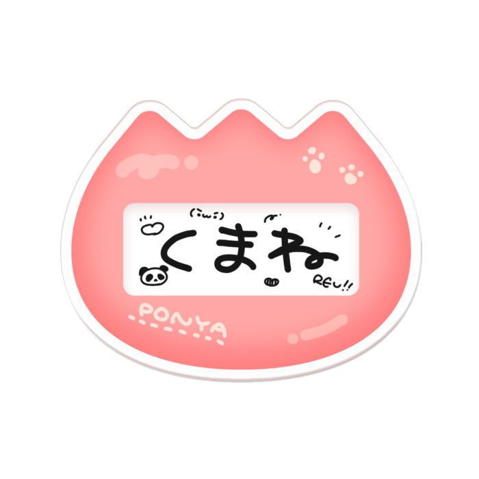 アクリルバッジ - 70 x 70 (mm)