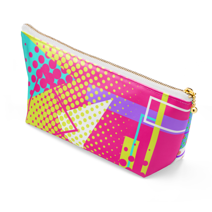 ビビットカラー幾何学模様ポーチ Aの素材屋 Booth
