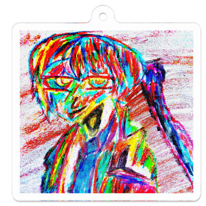 アクリルキーホルダー（コーティング） - 50 x 50 (mm)
