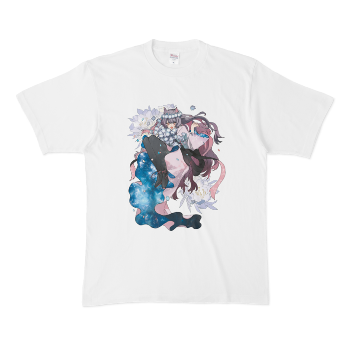 Tシャツ - XL - 白(目開け)